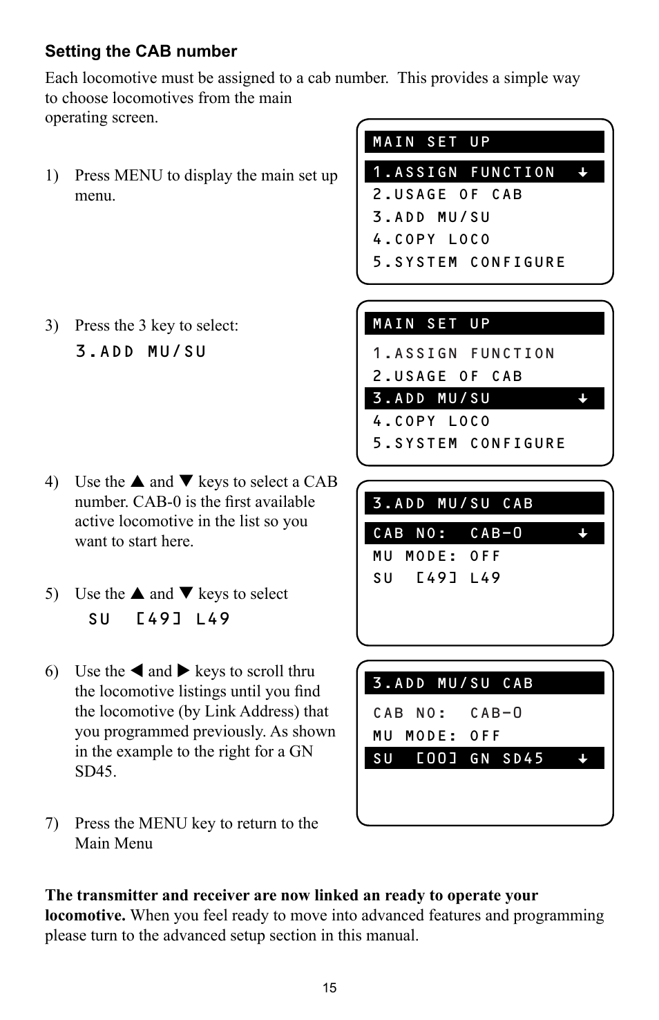 Crest Electronics CRE57000 TRAIN ENGINEER REVOLUTION MANUAL User Manual | Page 15 / 40