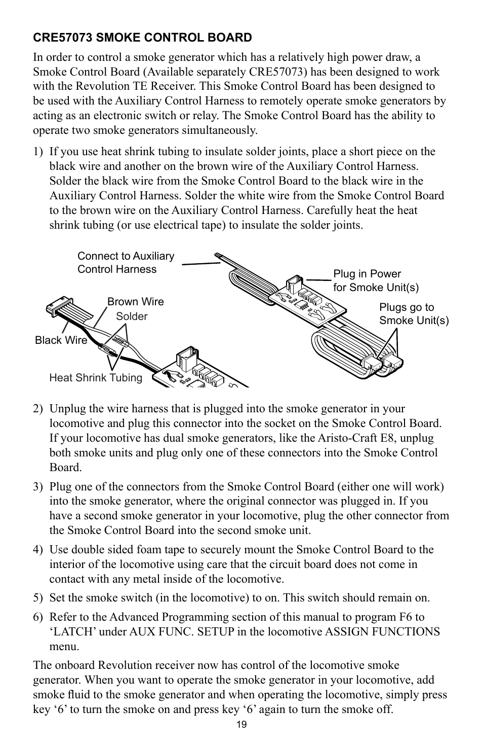 Crest Electronics CRE57000 TRAIN ENGINEER REVOLUTION MANUAL User Manual | Page 19 / 40