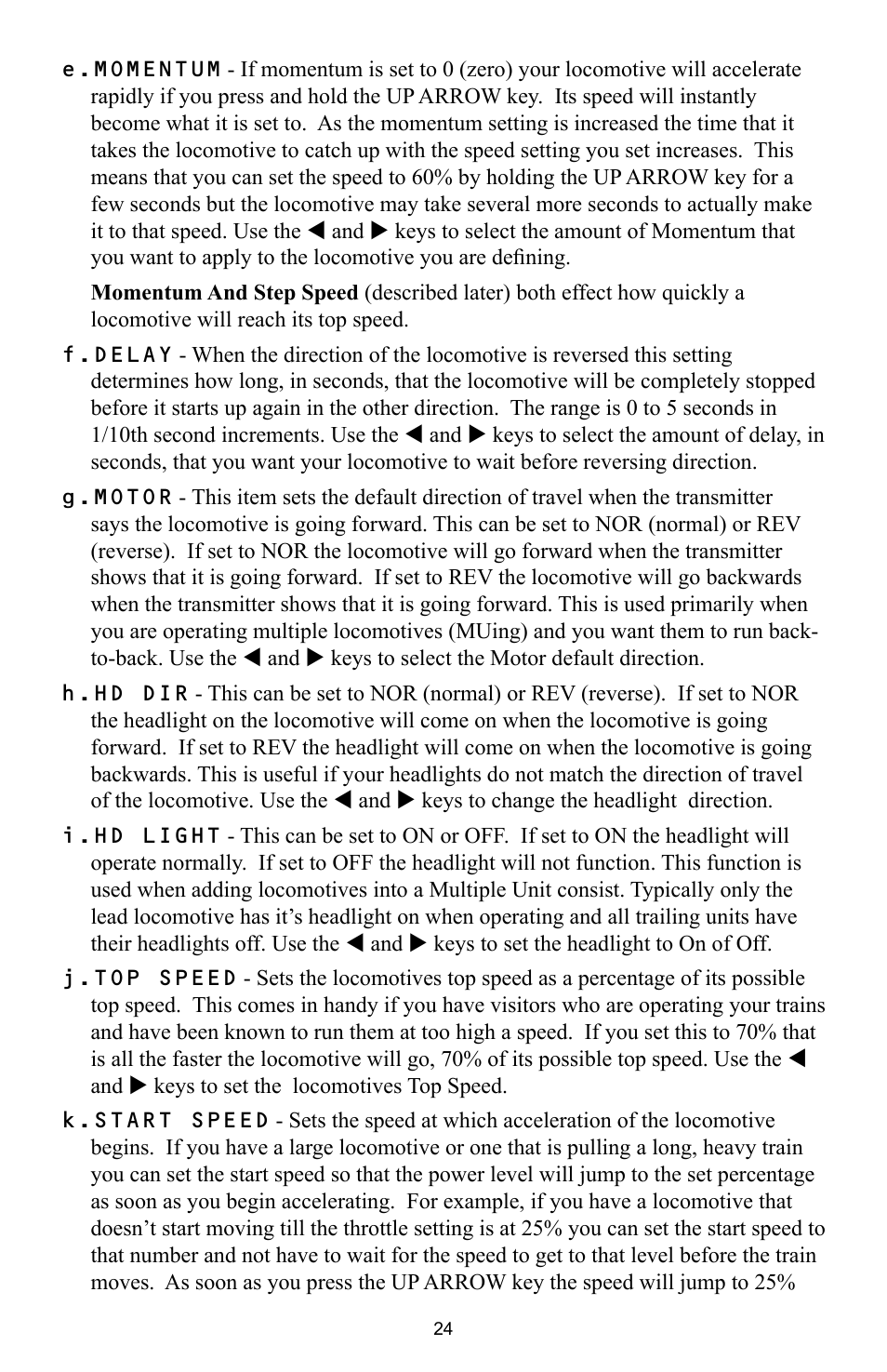 Crest Electronics CRE57000 TRAIN ENGINEER REVOLUTION MANUAL User Manual | Page 24 / 40