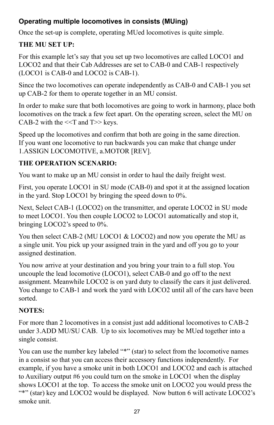 Crest Electronics CRE57000 TRAIN ENGINEER REVOLUTION MANUAL User Manual | Page 27 / 40