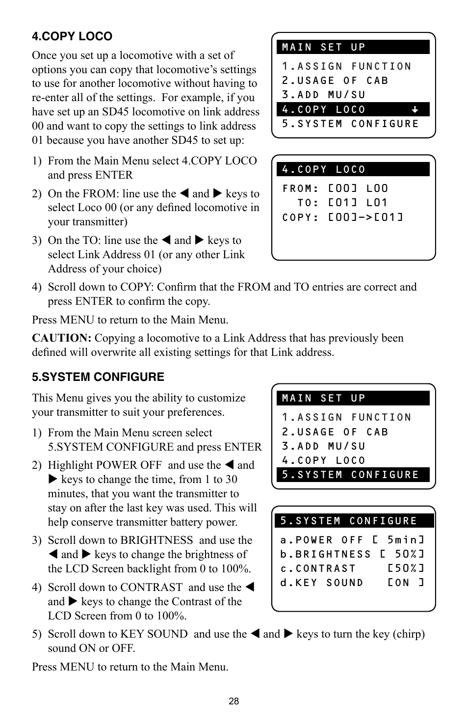 Crest Electronics CRE57000 TRAIN ENGINEER REVOLUTION MANUAL User Manual | Page 28 / 40