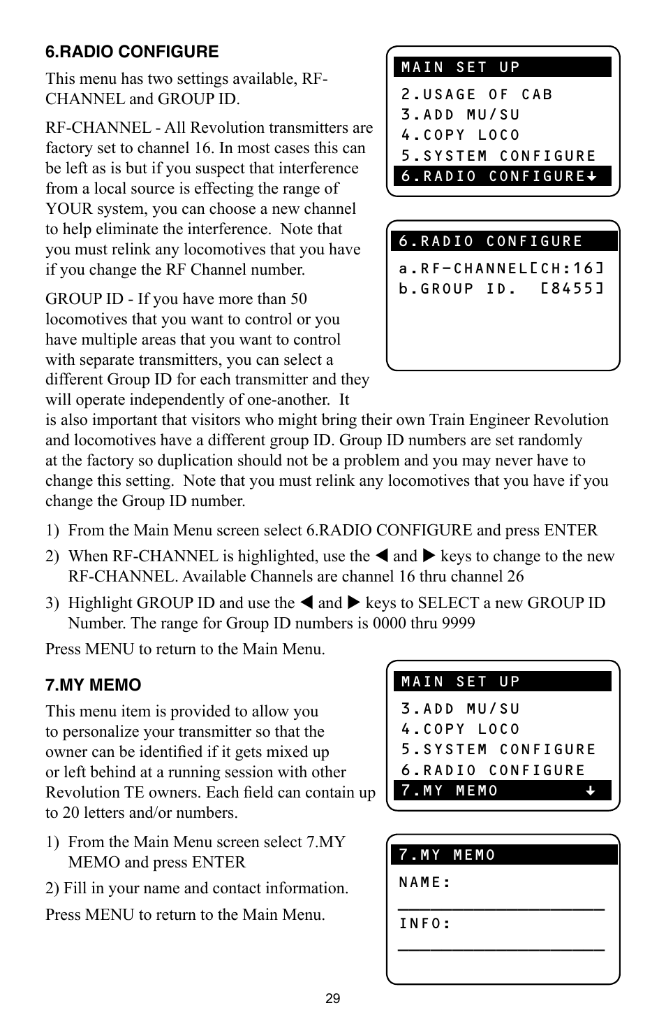 Crest Electronics CRE57000 TRAIN ENGINEER REVOLUTION MANUAL User Manual | Page 29 / 40