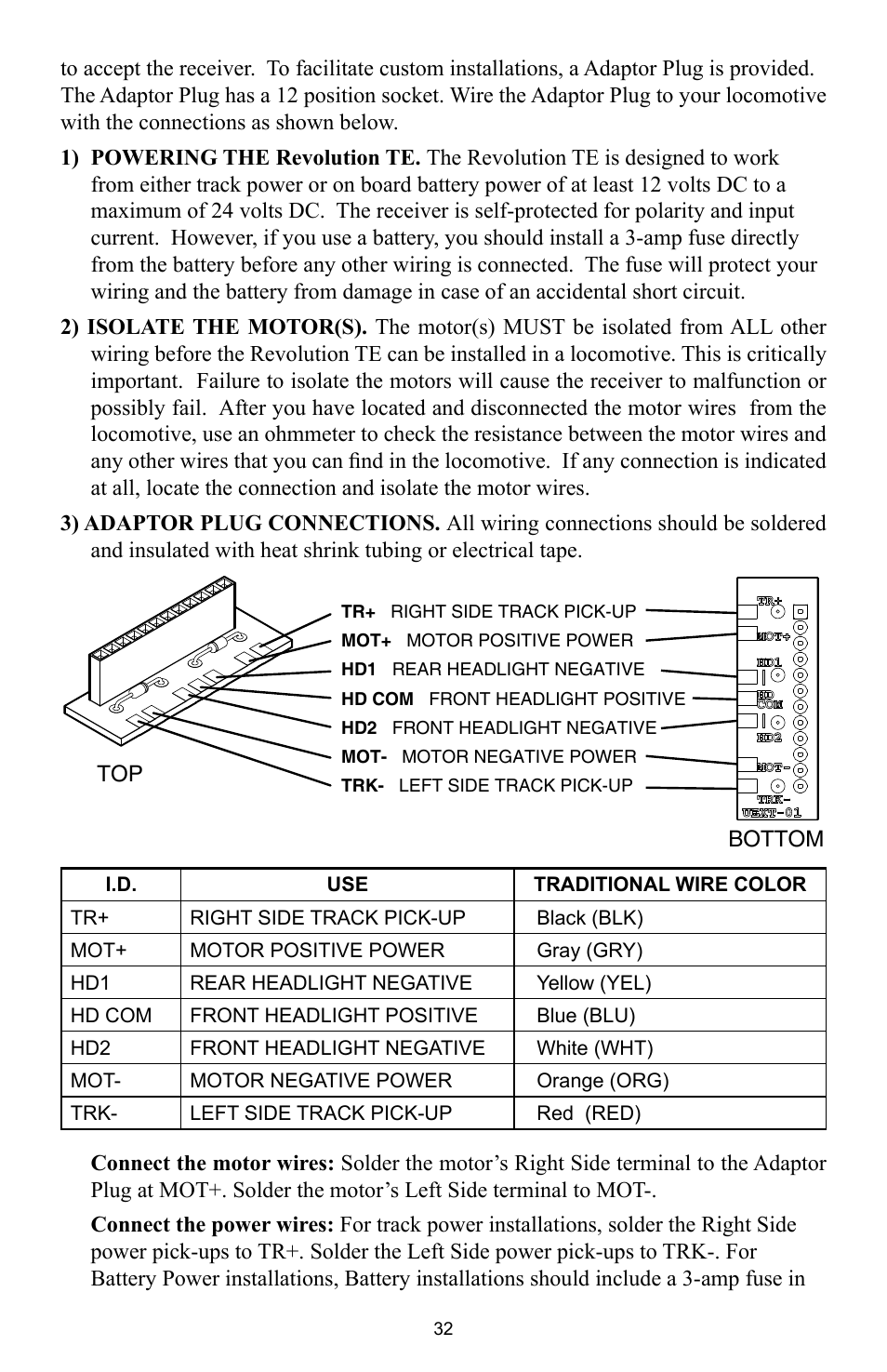 Crest Electronics CRE57000 TRAIN ENGINEER REVOLUTION MANUAL User Manual | Page 32 / 40