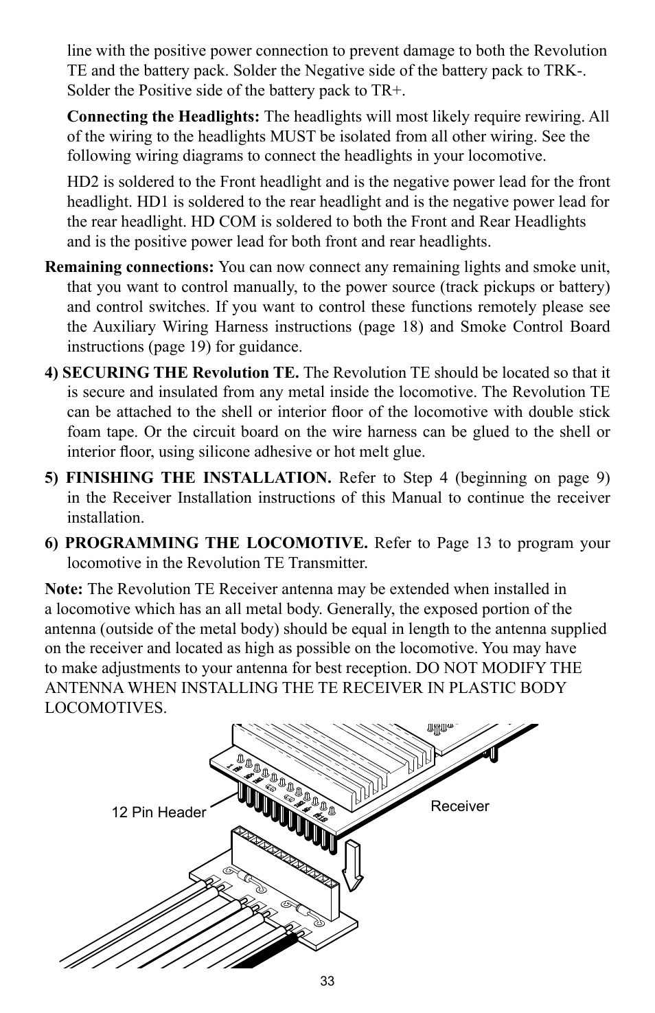 Crest Electronics CRE57000 TRAIN ENGINEER REVOLUTION MANUAL User Manual | Page 33 / 40
