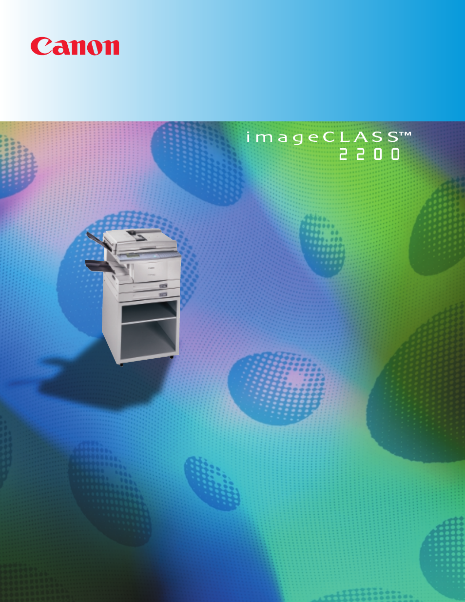 Canon ImageCLASS 2200 0700-iC2200-25M User Manual | 4 pages