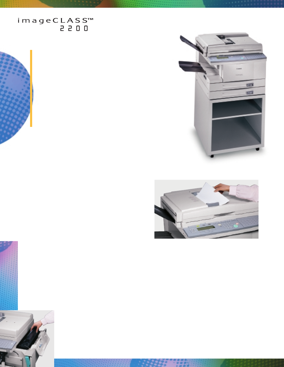 Digital technology for any workplace | Canon ImageCLASS 2200 0700-iC2200-25M User Manual | Page 2 / 4