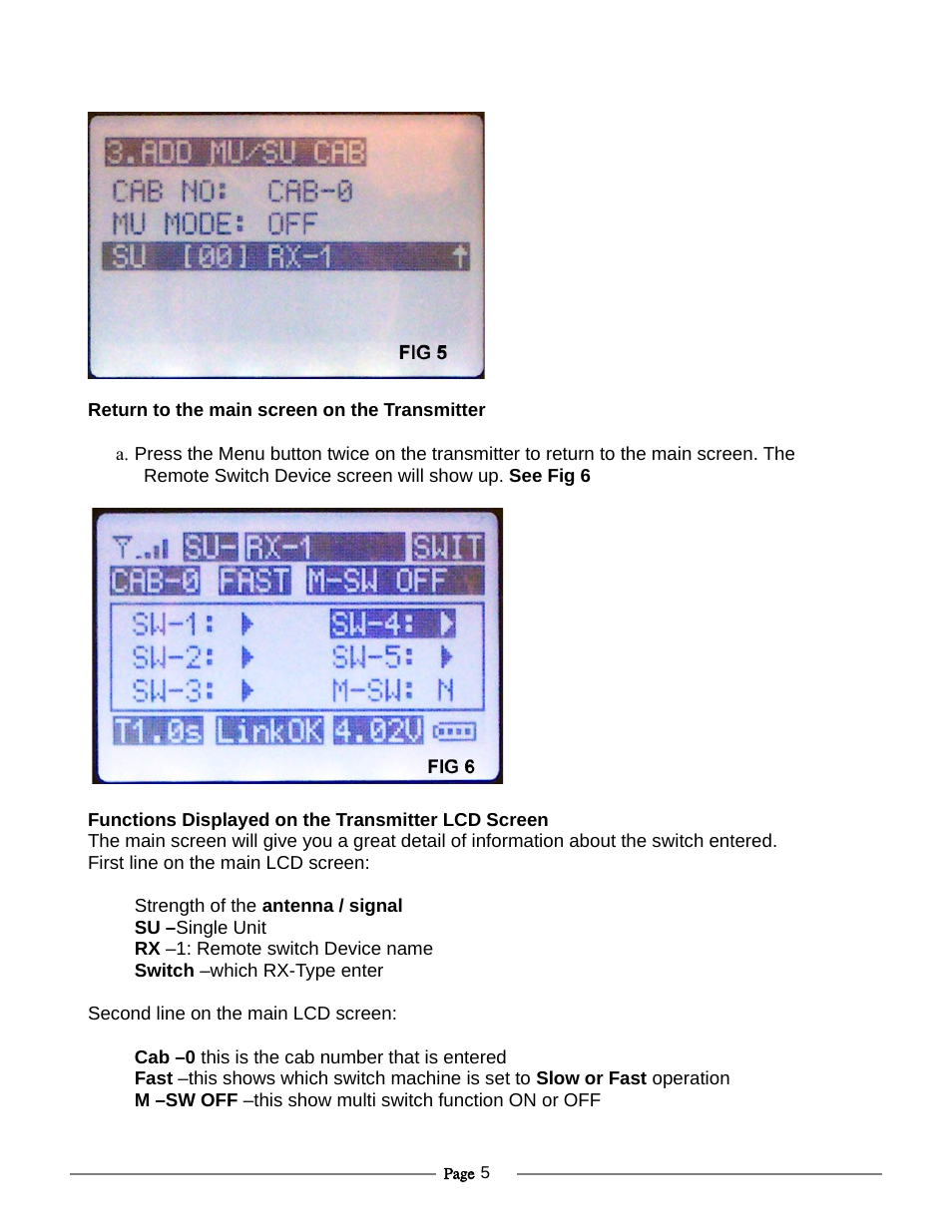 Crest Electronics CRE57074 RCC REMOTE SWITCH DEVICE 2.4 GHZ User Manual | Page 5 / 8