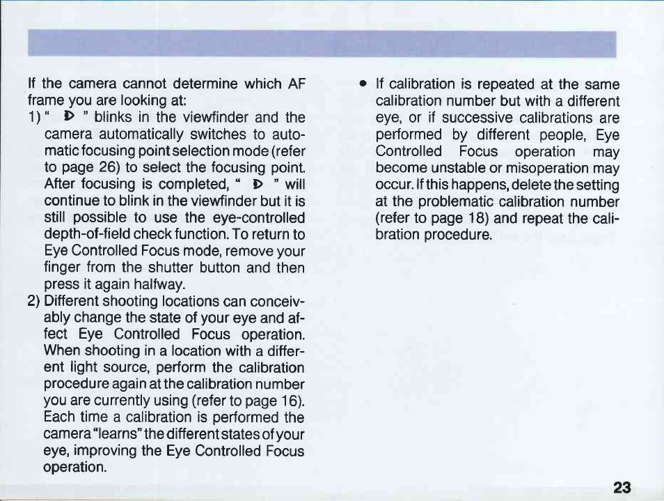 Film speed display | Canon EOS 5 User Manual | Page 23 / 137