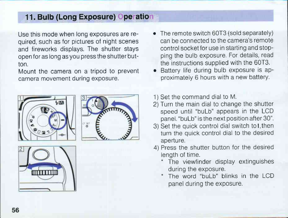 Exposure compensation | Canon EOS 5 User Manual | Page 56 / 137