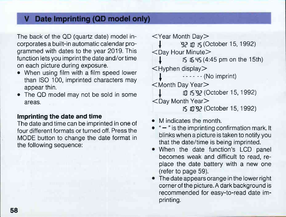 Canon EOS 5 User Manual | Page 58 / 137