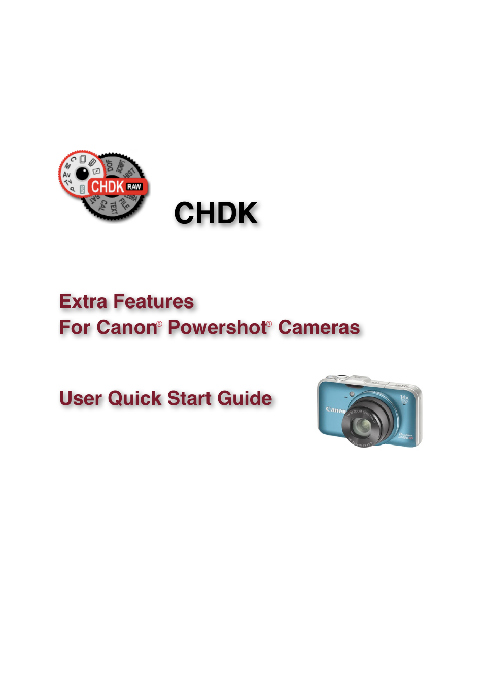 Canon CHDK User Manual | 76 pages