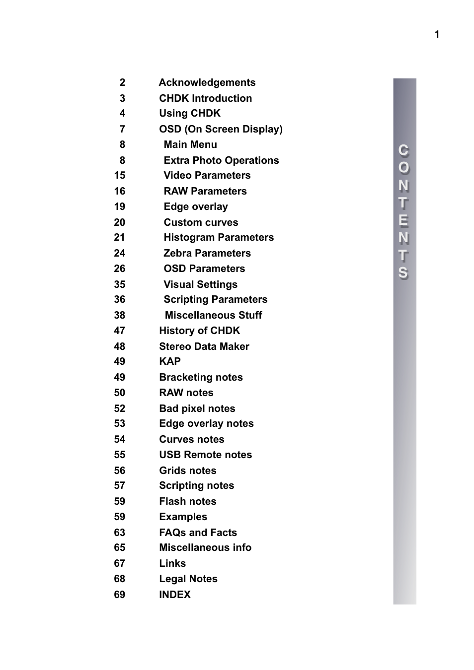 Canon CHDK User Manual | Page 3 / 76