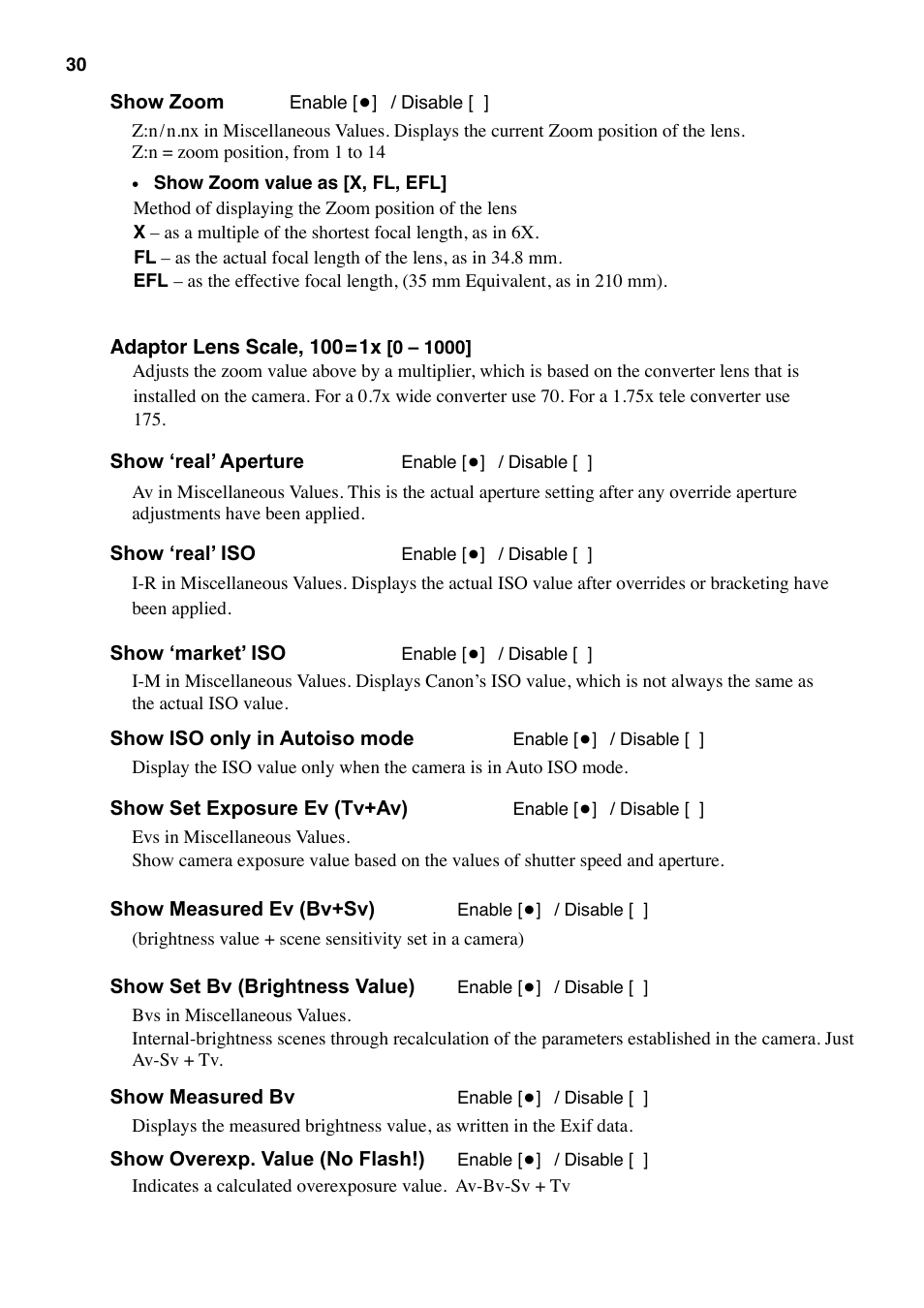Canon CHDK User Manual | Page 32 / 76