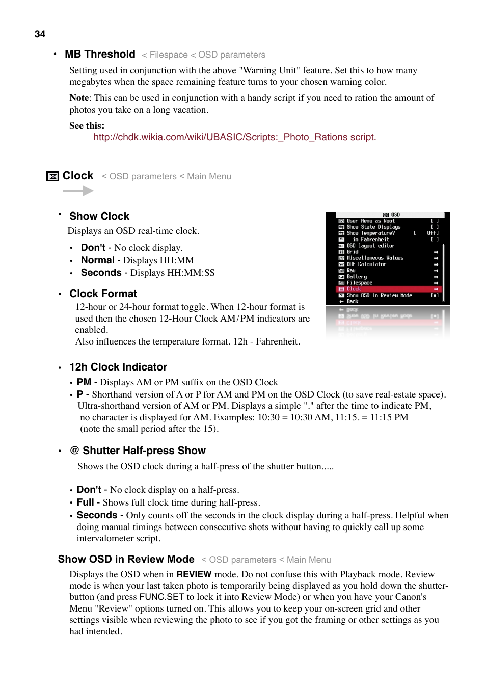 Canon CHDK User Manual | Page 36 / 76