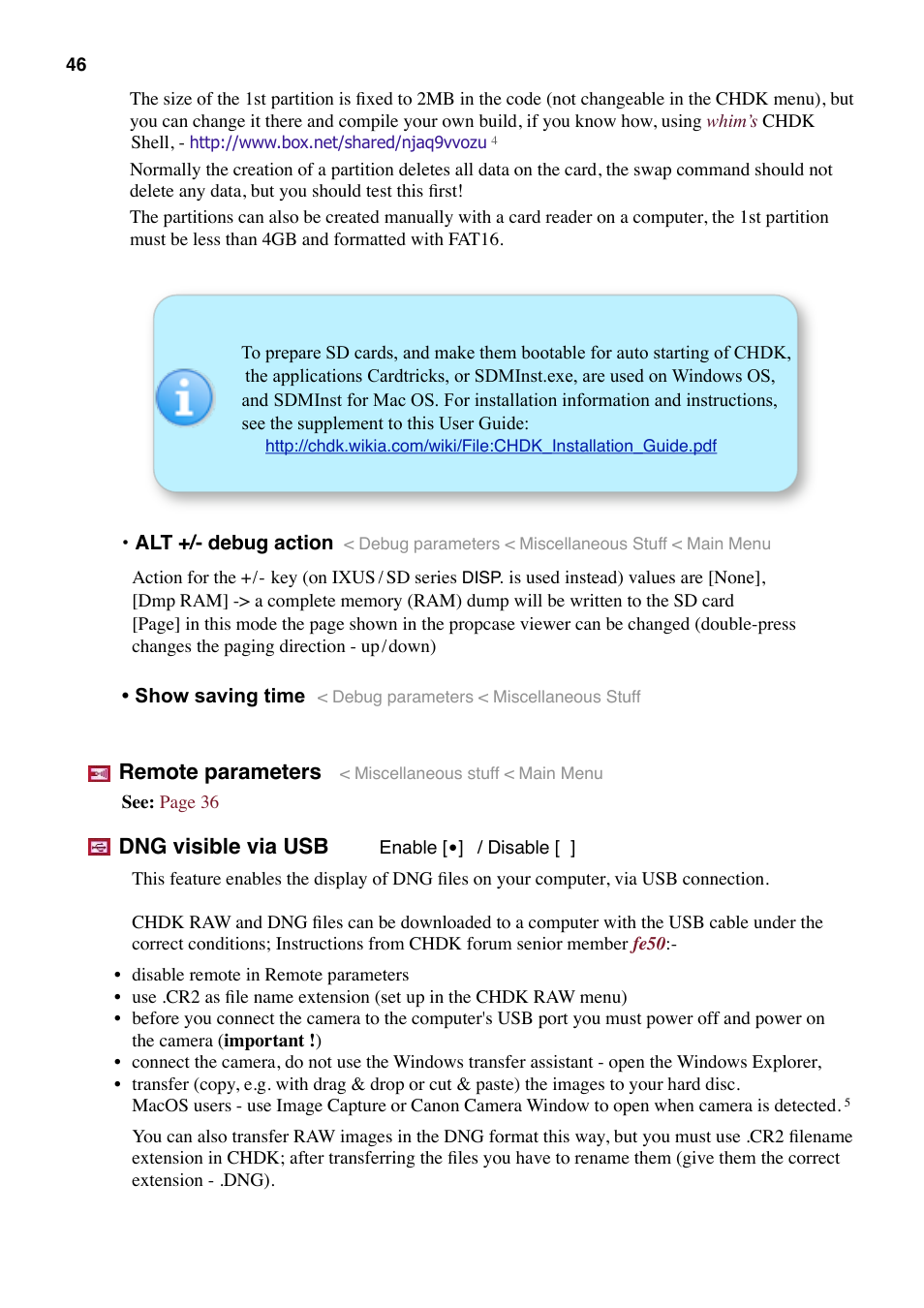 Downloading via usb | Canon CHDK User Manual | Page 48 / 76