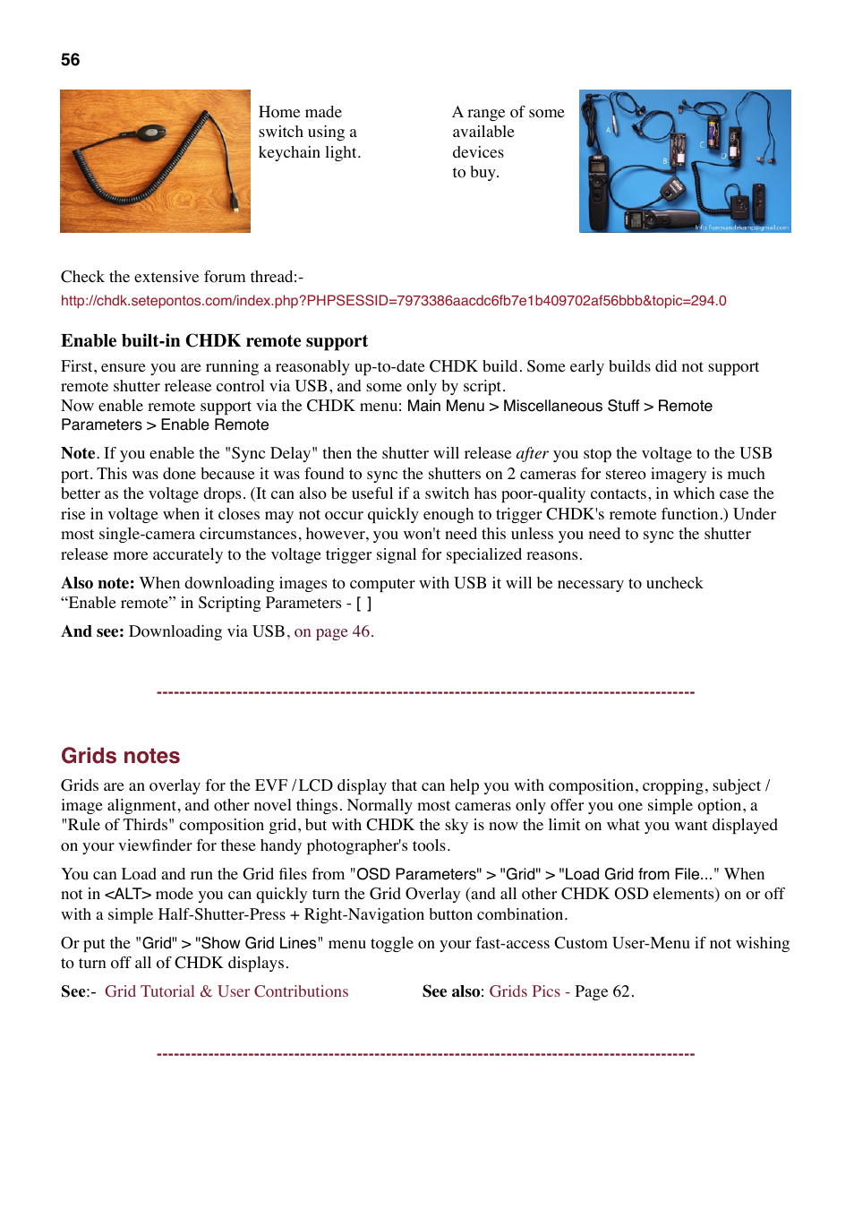 Grids notes | Canon CHDK User Manual | Page 58 / 76