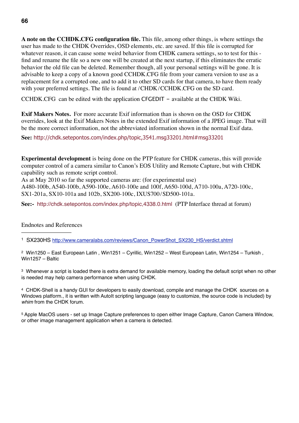 Exif makers notes, At miscellaneous info, Need a script | Canon CHDK User Manual | Page 68 / 76