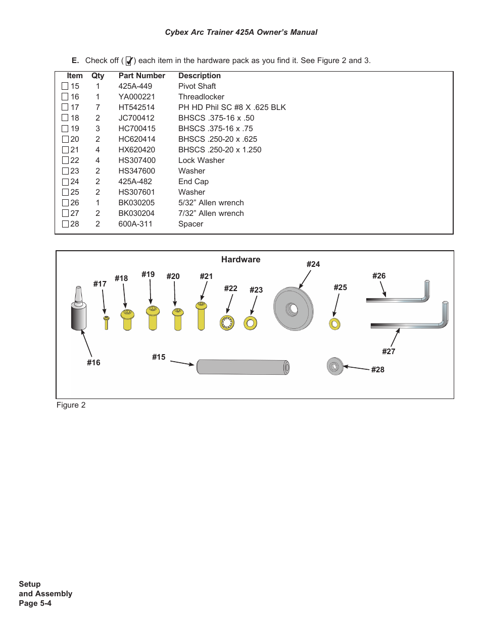 Cybex 425A Arc Trainer User Manual | Page 50 / 64