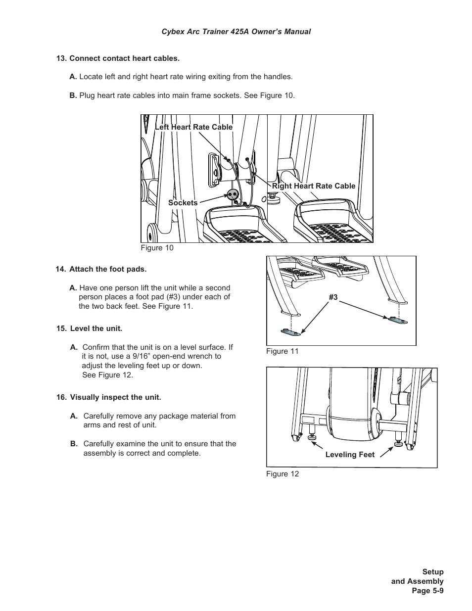 Cybex 425A Arc Trainer User Manual | Page 55 / 64