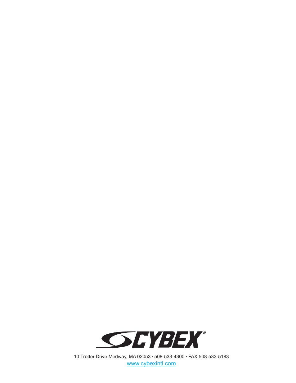 Cybex 425A Arc Trainer User Manual | Page 64 / 64