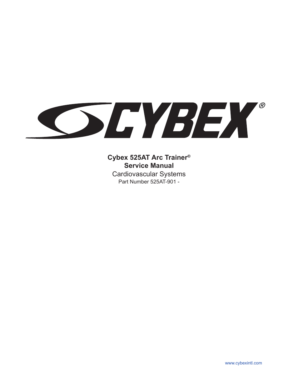 Cybex 525AT Arc Trainer User Manual | 74 pages