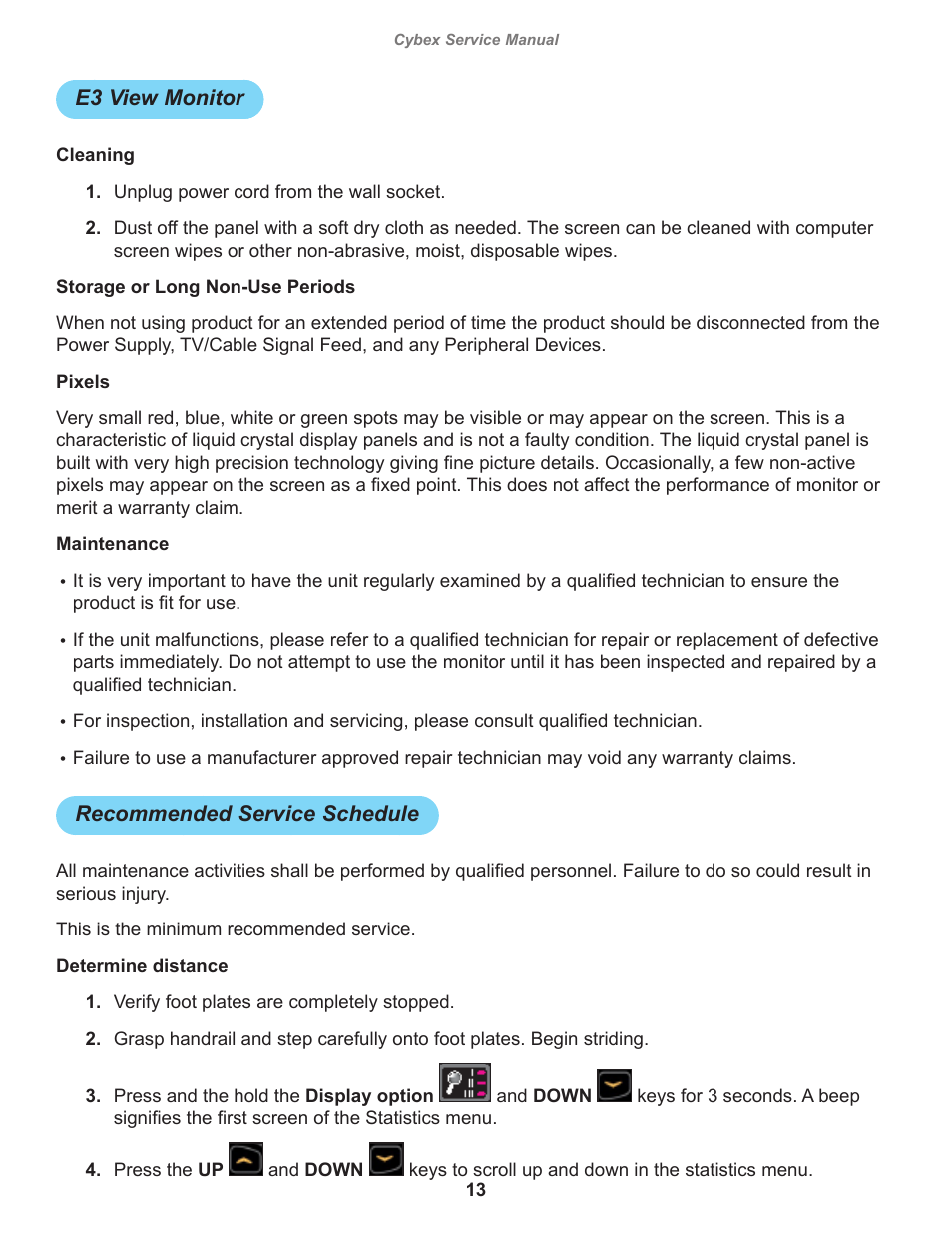 Cybex 525AT Arc Trainer User Manual | Page 13 / 74