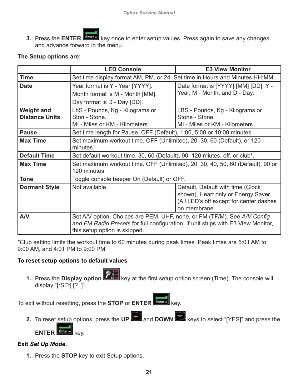 Cybex 525AT Arc Trainer User Manual | Page 21 / 74