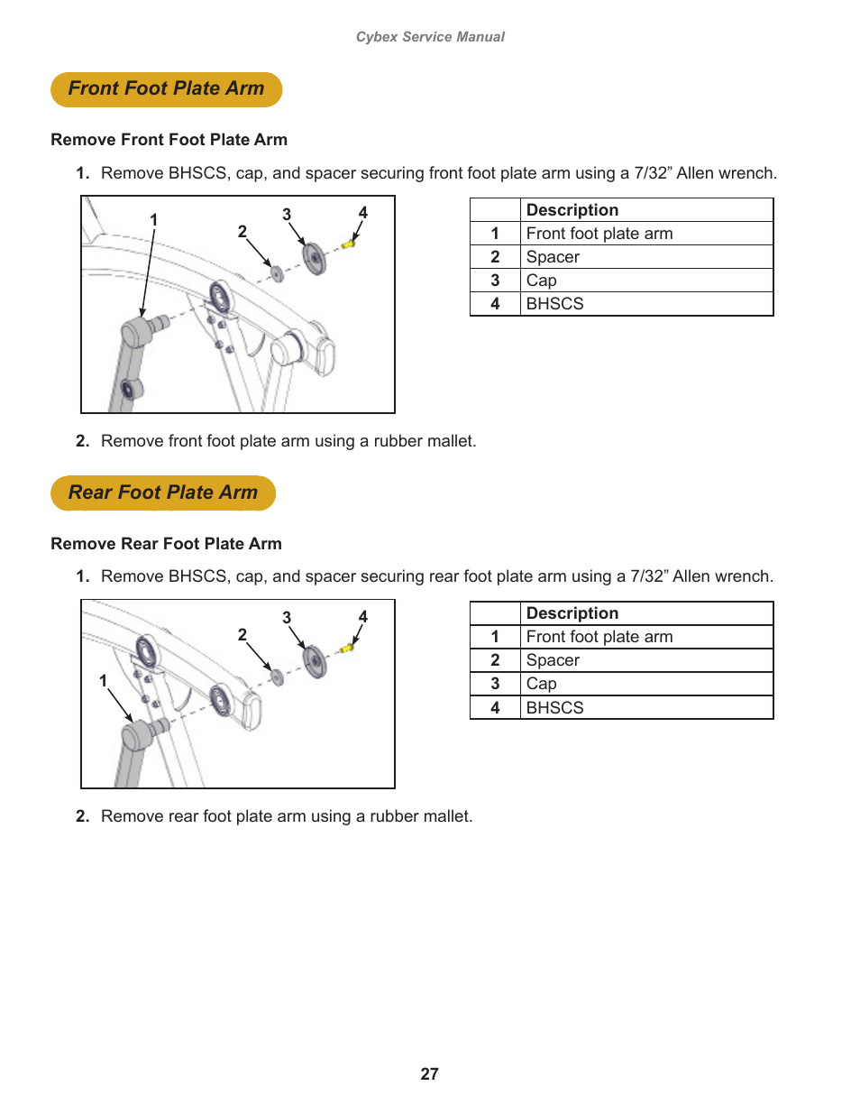 Cybex 525AT Arc Trainer User Manual | Page 27 / 74