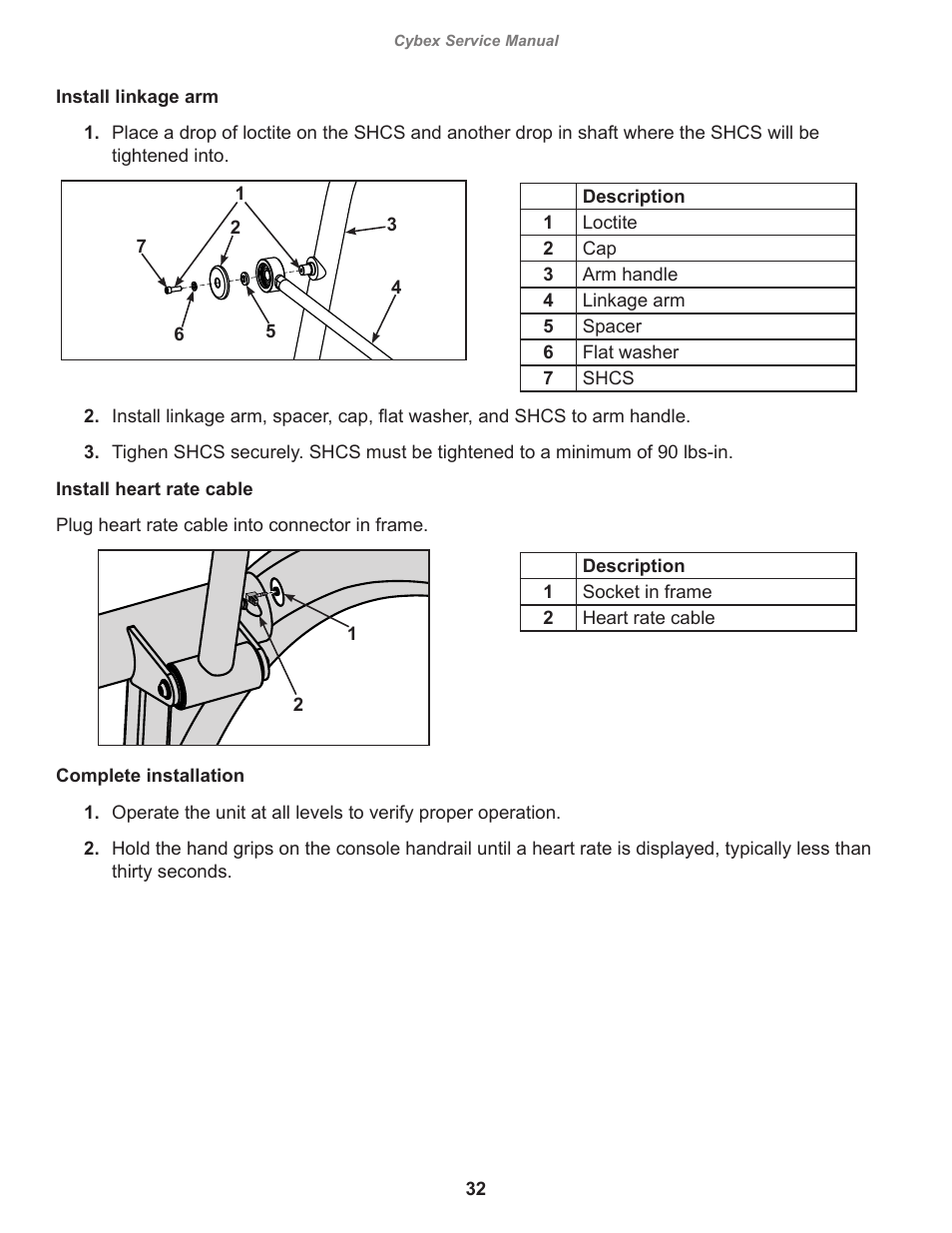 Cybex 525AT Arc Trainer User Manual | Page 32 / 74