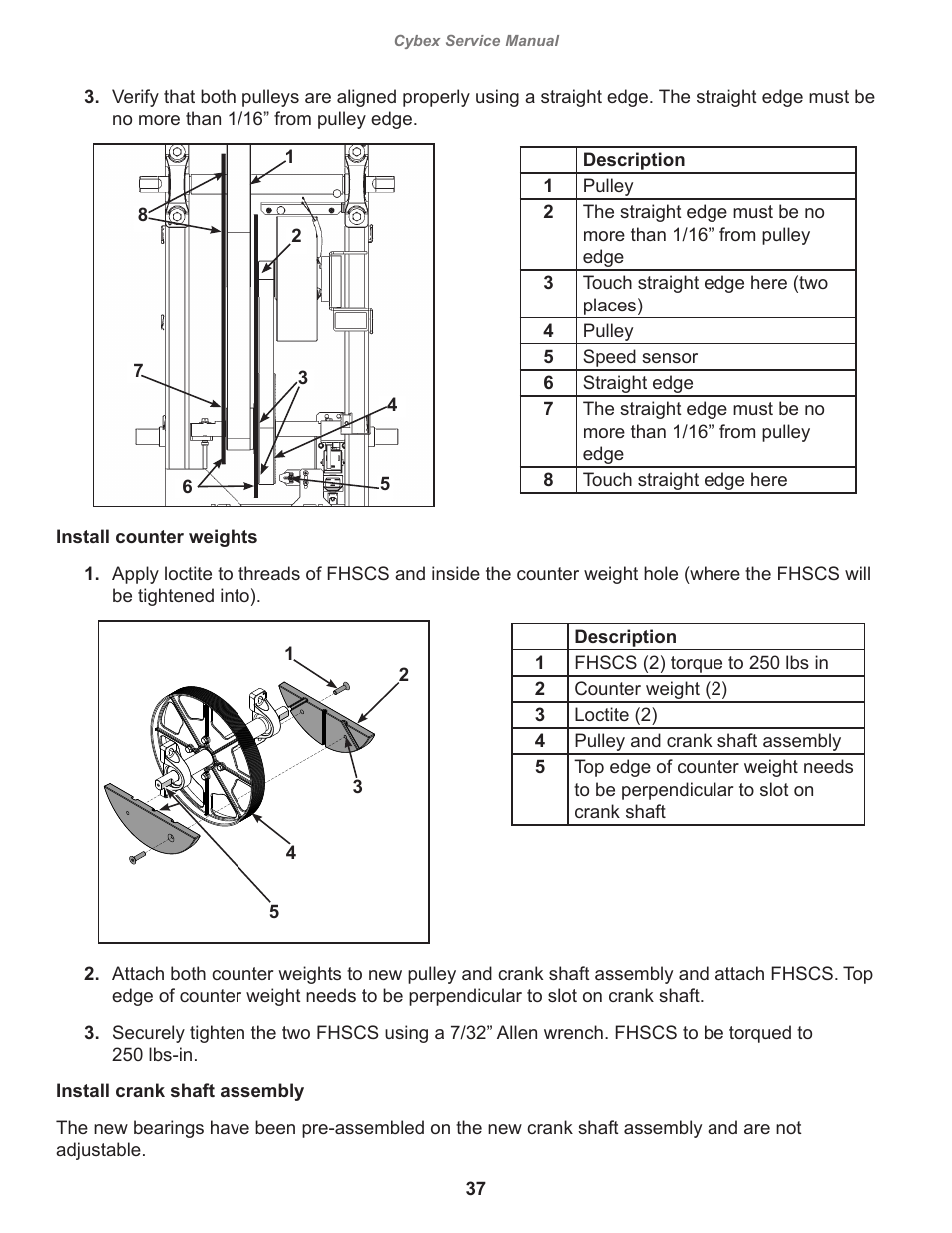 Cybex 525AT Arc Trainer User Manual | Page 37 / 74