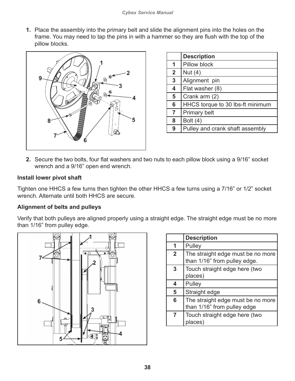 Cybex 525AT Arc Trainer User Manual | Page 38 / 74