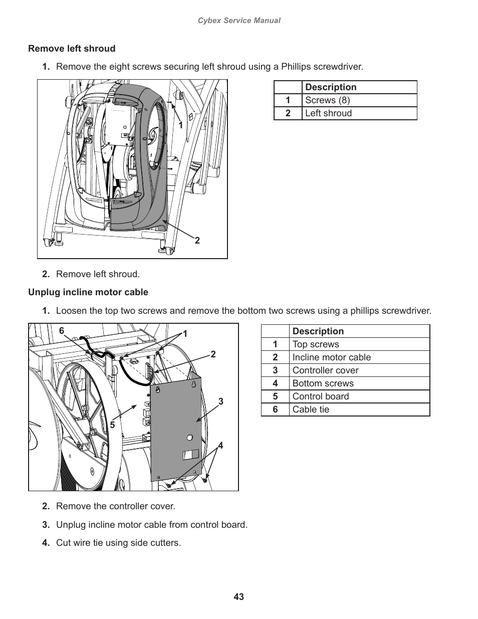 Cybex 525AT Arc Trainer User Manual | Page 43 / 74