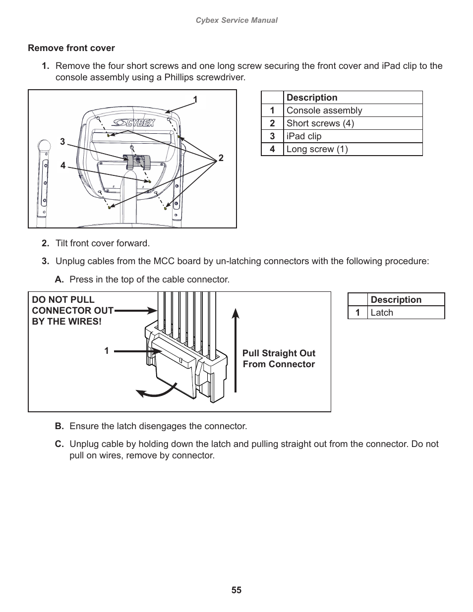 Cybex 525AT Arc Trainer User Manual | Page 55 / 74