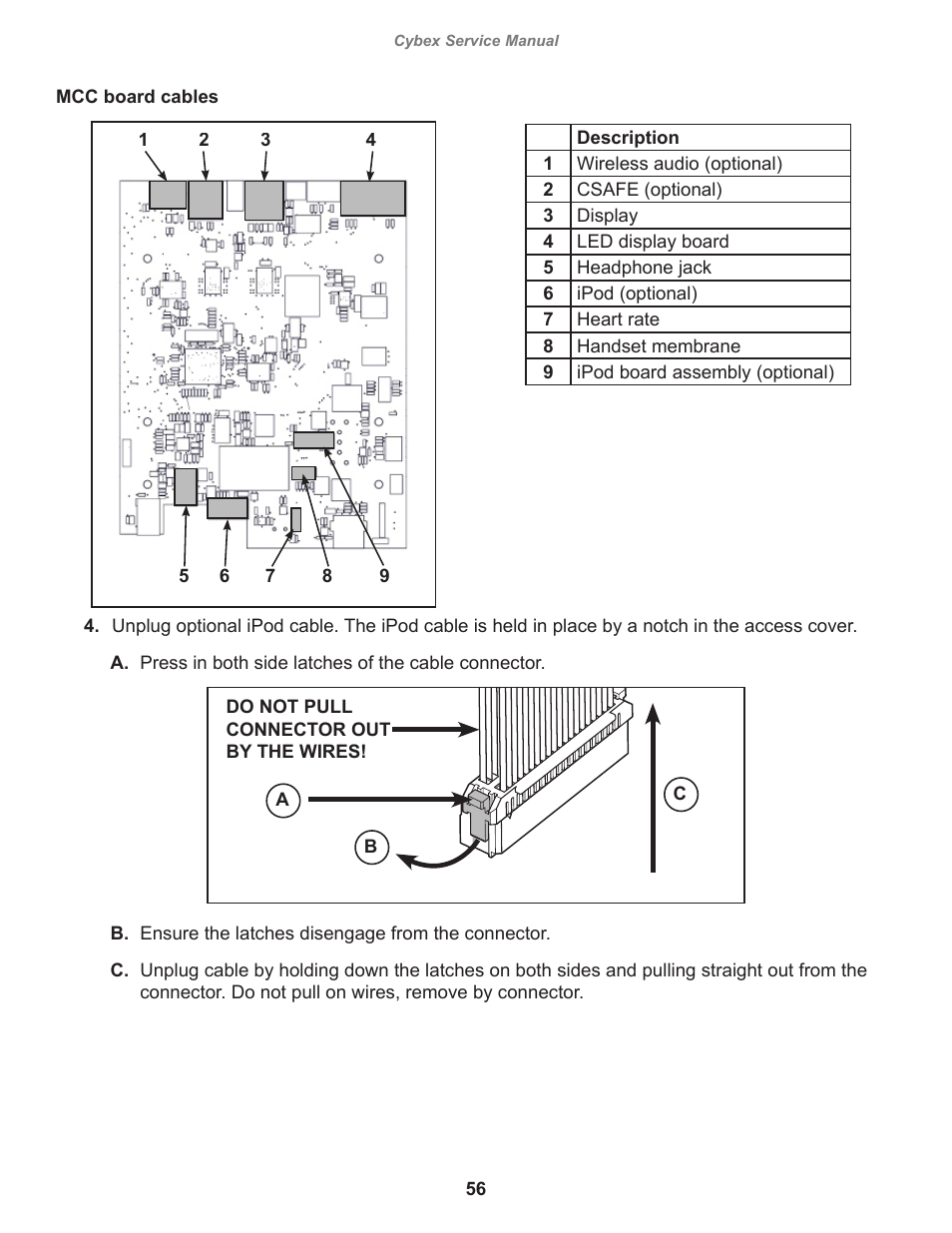 Cybex 525AT Arc Trainer User Manual | Page 56 / 74