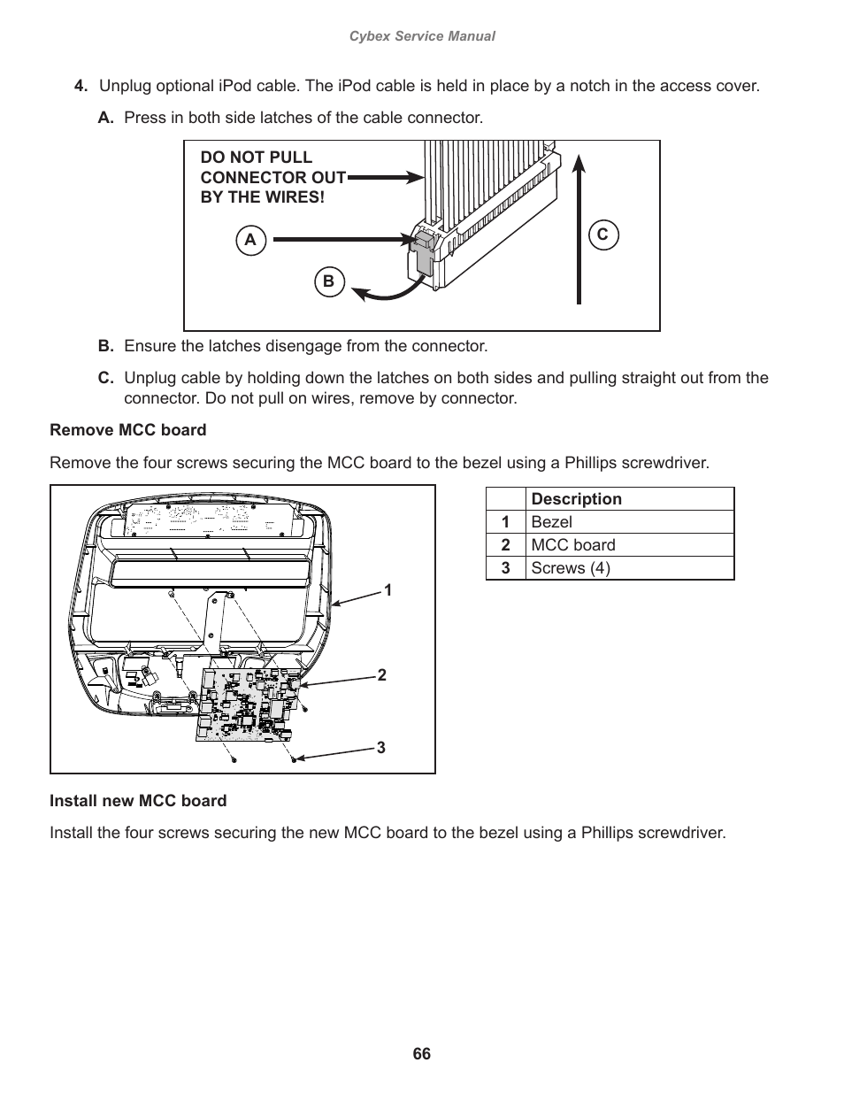 Cybex 525AT Arc Trainer User Manual | Page 66 / 74