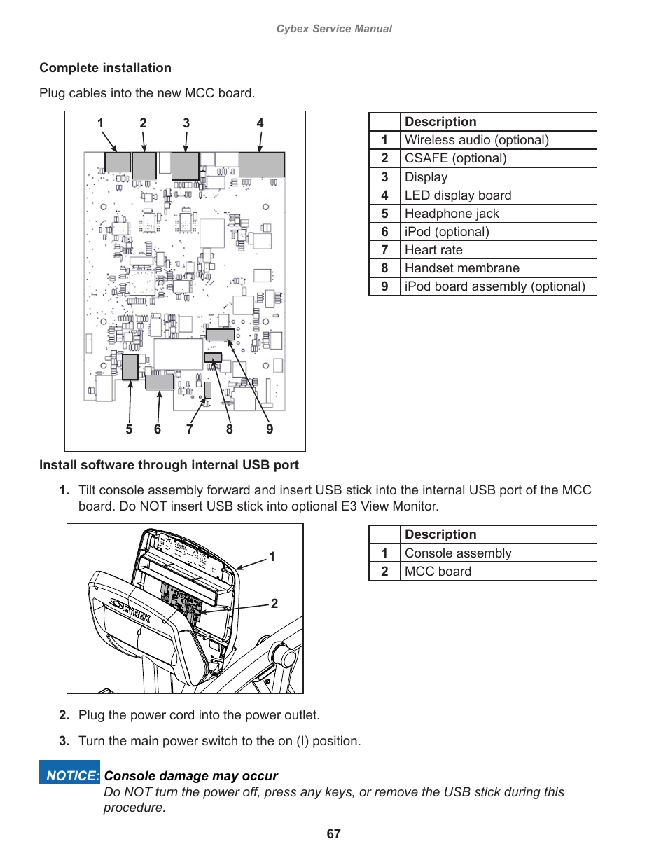 Cybex 525AT Arc Trainer User Manual | Page 67 / 74