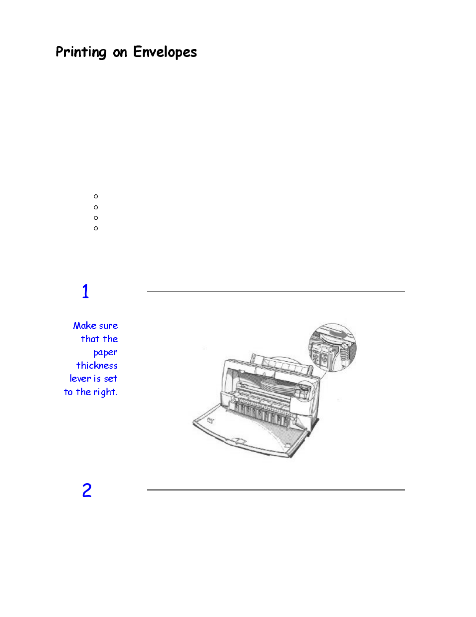 Printing on envelopes, 3ulqwlqj rq (qyhorshv | Canon HC-4200 User Manual | Page 37 / 82