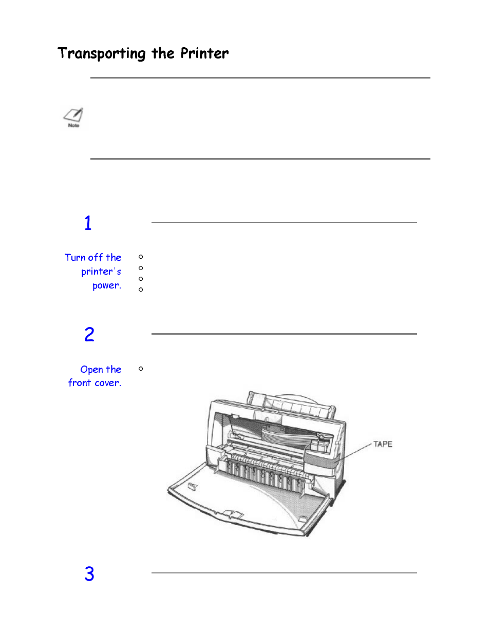 Transporting the printer, 7udqvsruwlqj wkh 3ulqwhu | Canon HC-4200 User Manual | Page 68 / 82