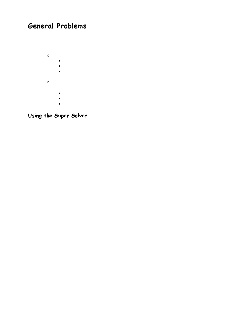 General problems, Using the super solver, Hqhudo 3ureohpv | 8vlqj wkh 6xshu 6royhu | Canon HC-4200 User Manual | Page 72 / 82