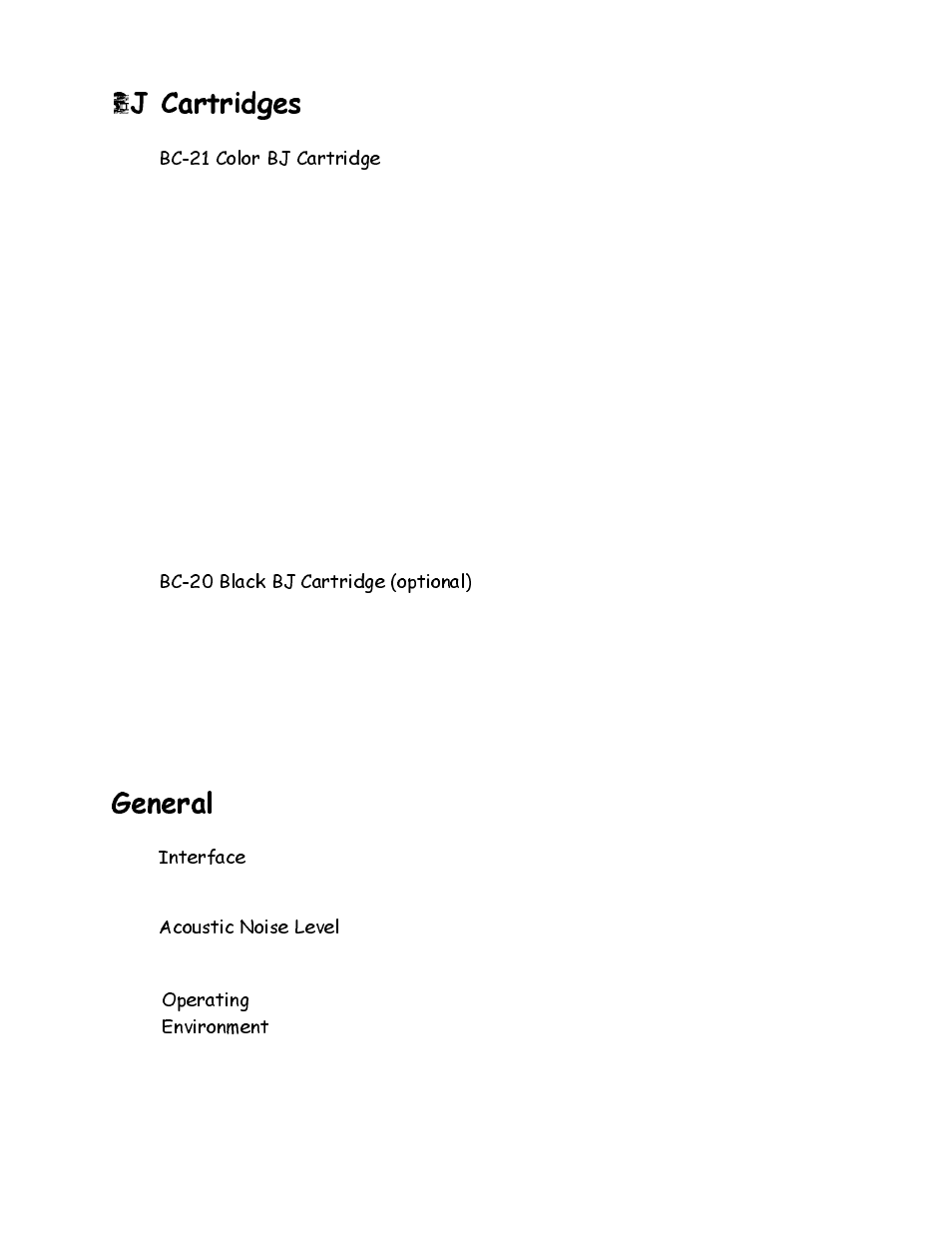 Bj cartridges, General, Duwulgjhv | Hqhudo | Canon HC-4200 User Manual | Page 81 / 82