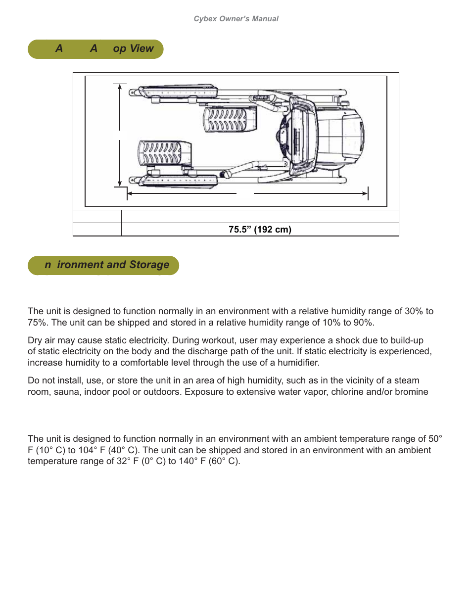 Cybex 626A Arc Trainer User Manual | Page 12 / 94
