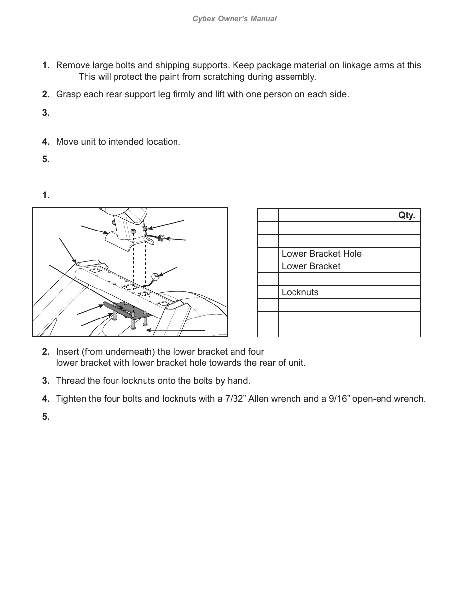Cybex 626A Arc Trainer User Manual | Page 18 / 94
