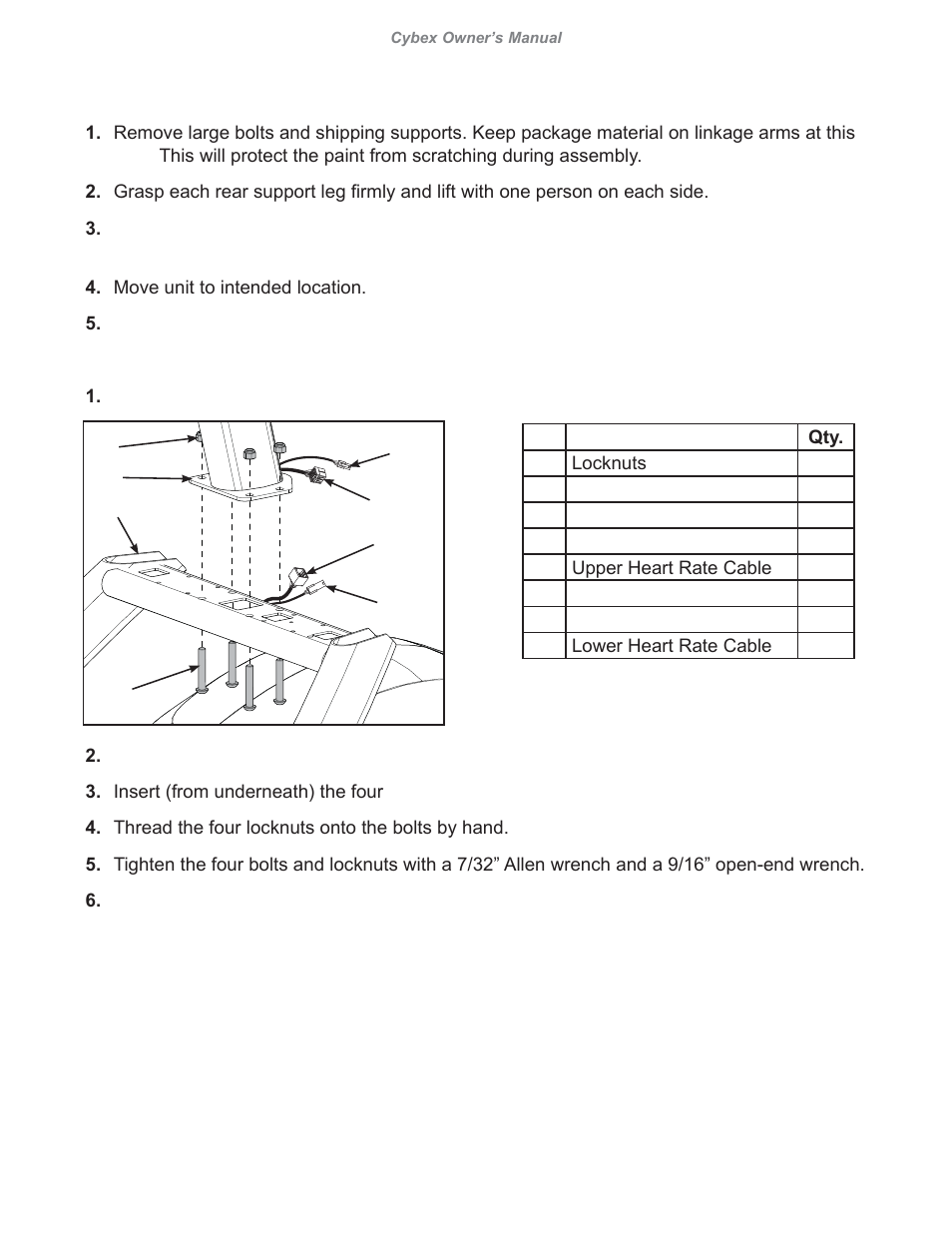 Cybex 626A Arc Trainer User Manual | Page 31 / 94