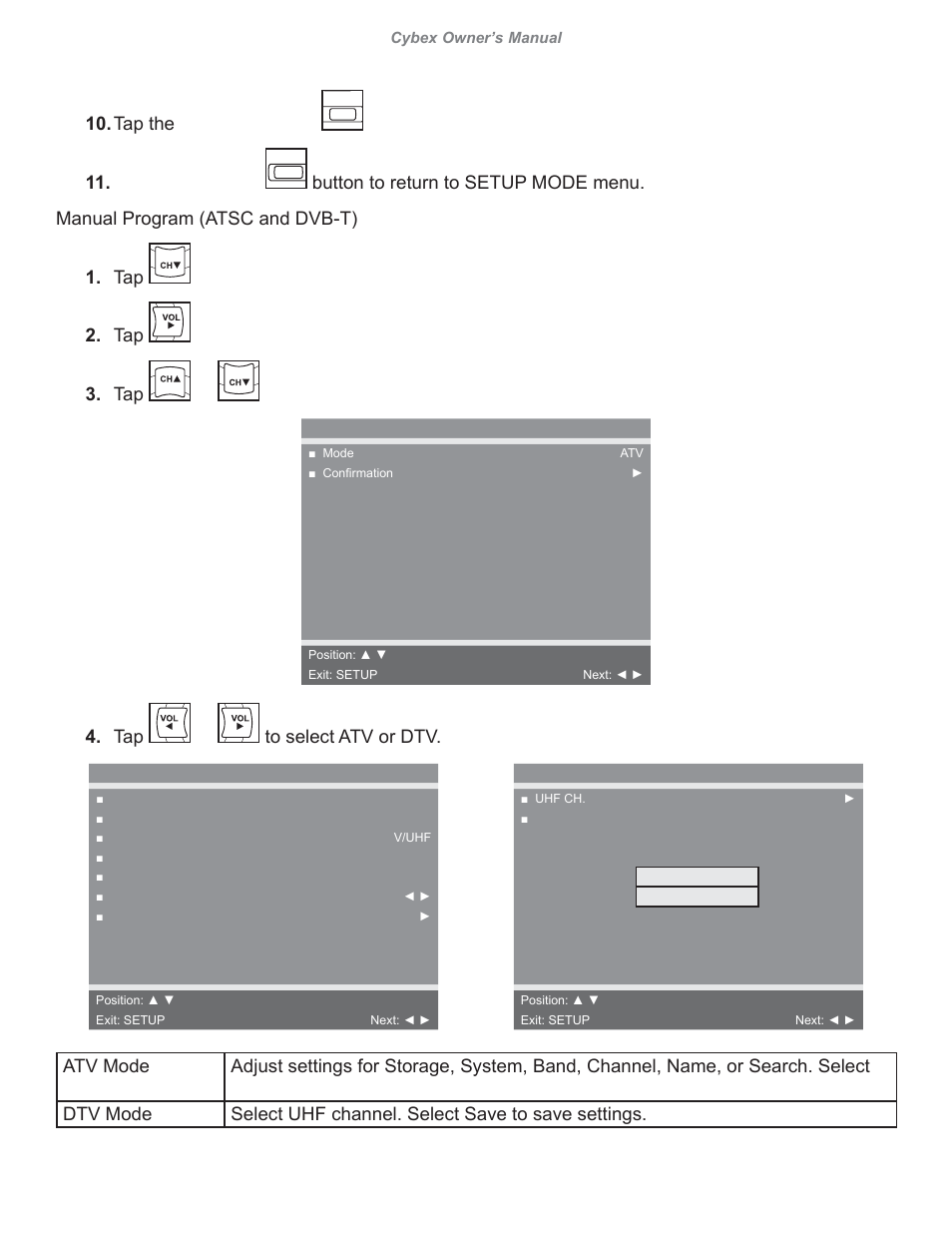 55  7dswkh channel list | Cybex 626A Arc Trainer User Manual | Page 55 / 94