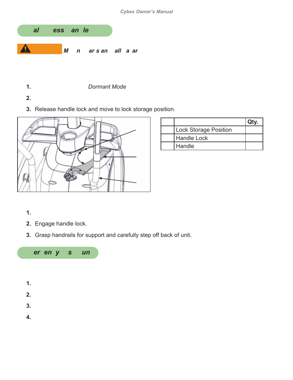 Cybex 626A Arc Trainer User Manual | Page 66 / 94