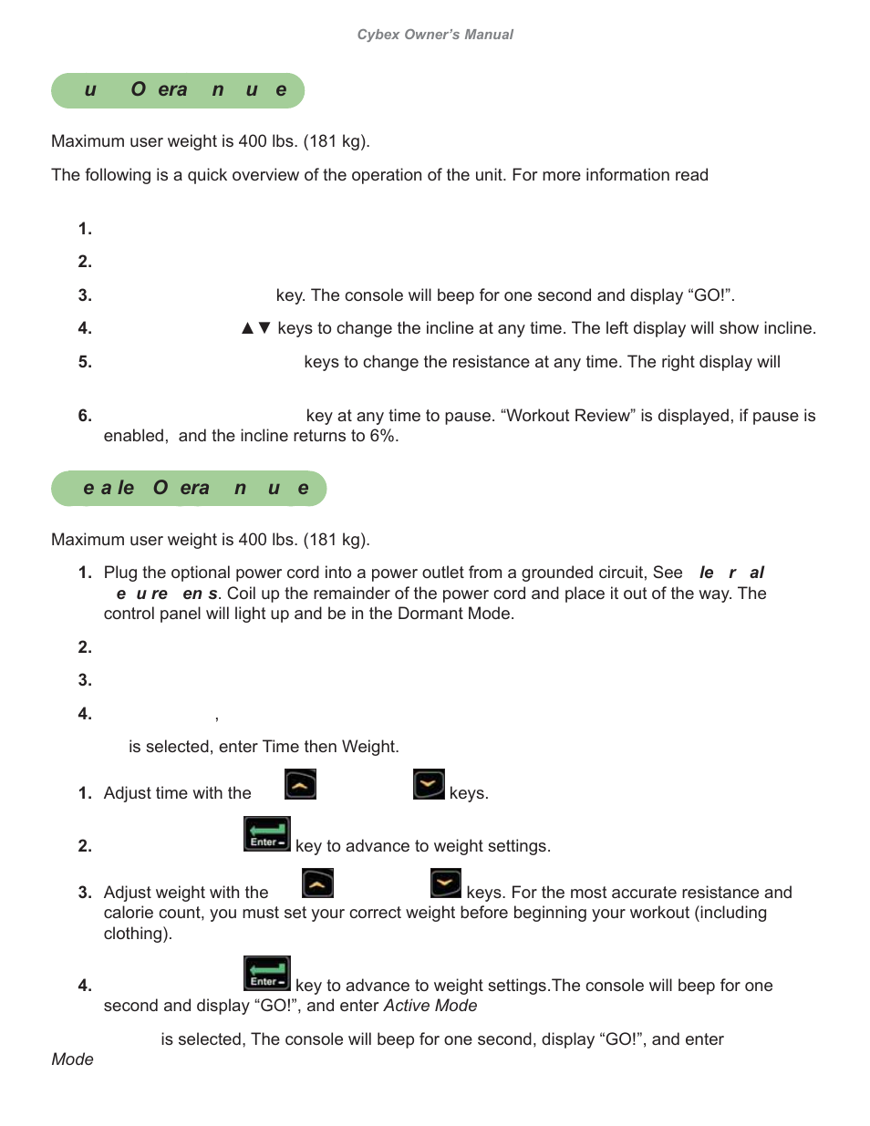 Cybex 626A Arc Trainer User Manual | Page 68 / 94