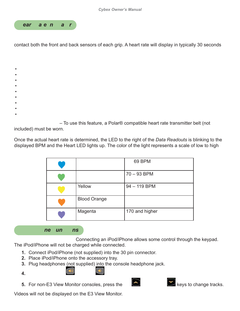 Cybex 626A Arc Trainer User Manual | Page 72 / 94