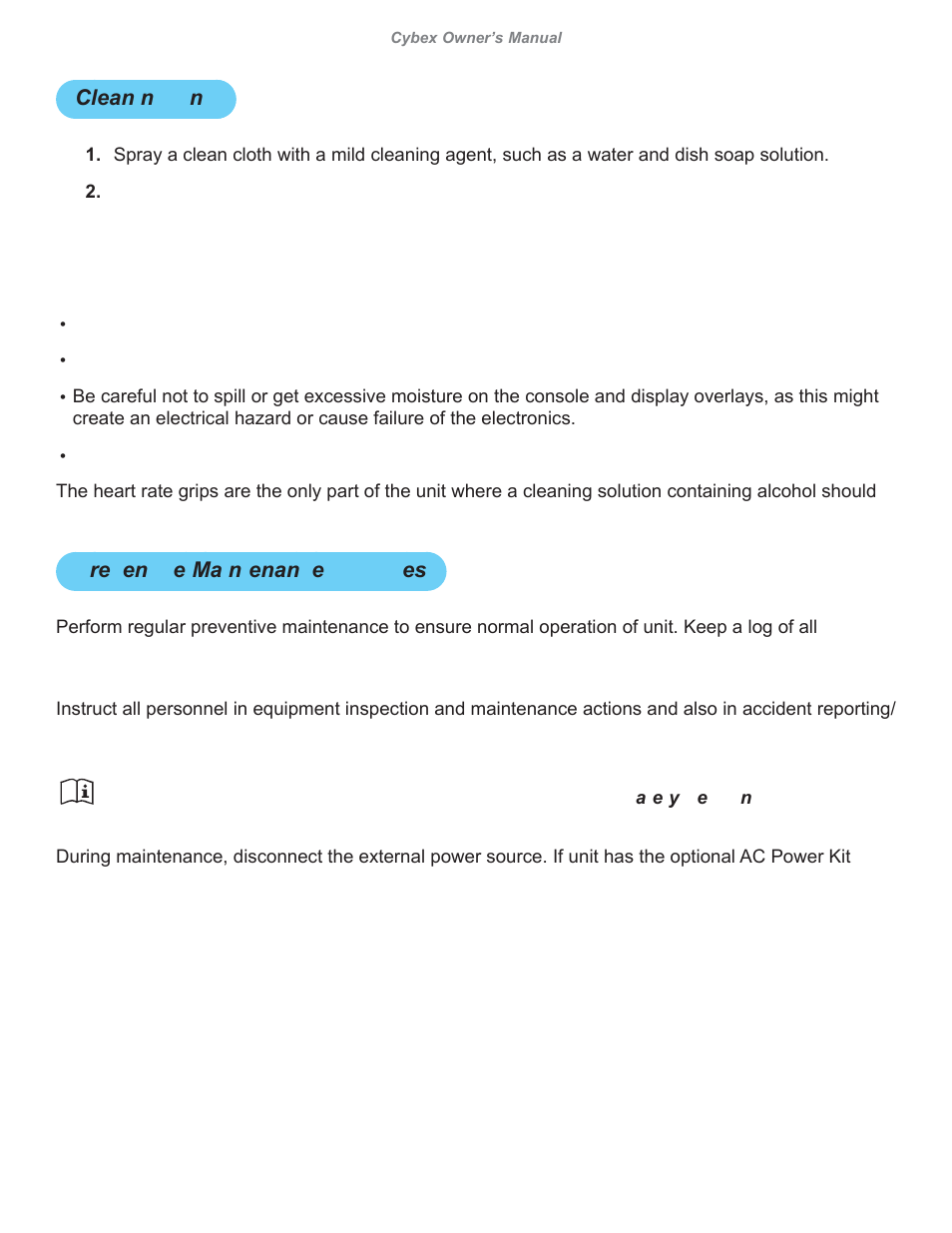 Cybex 626A Arc Trainer User Manual | Page 74 / 94