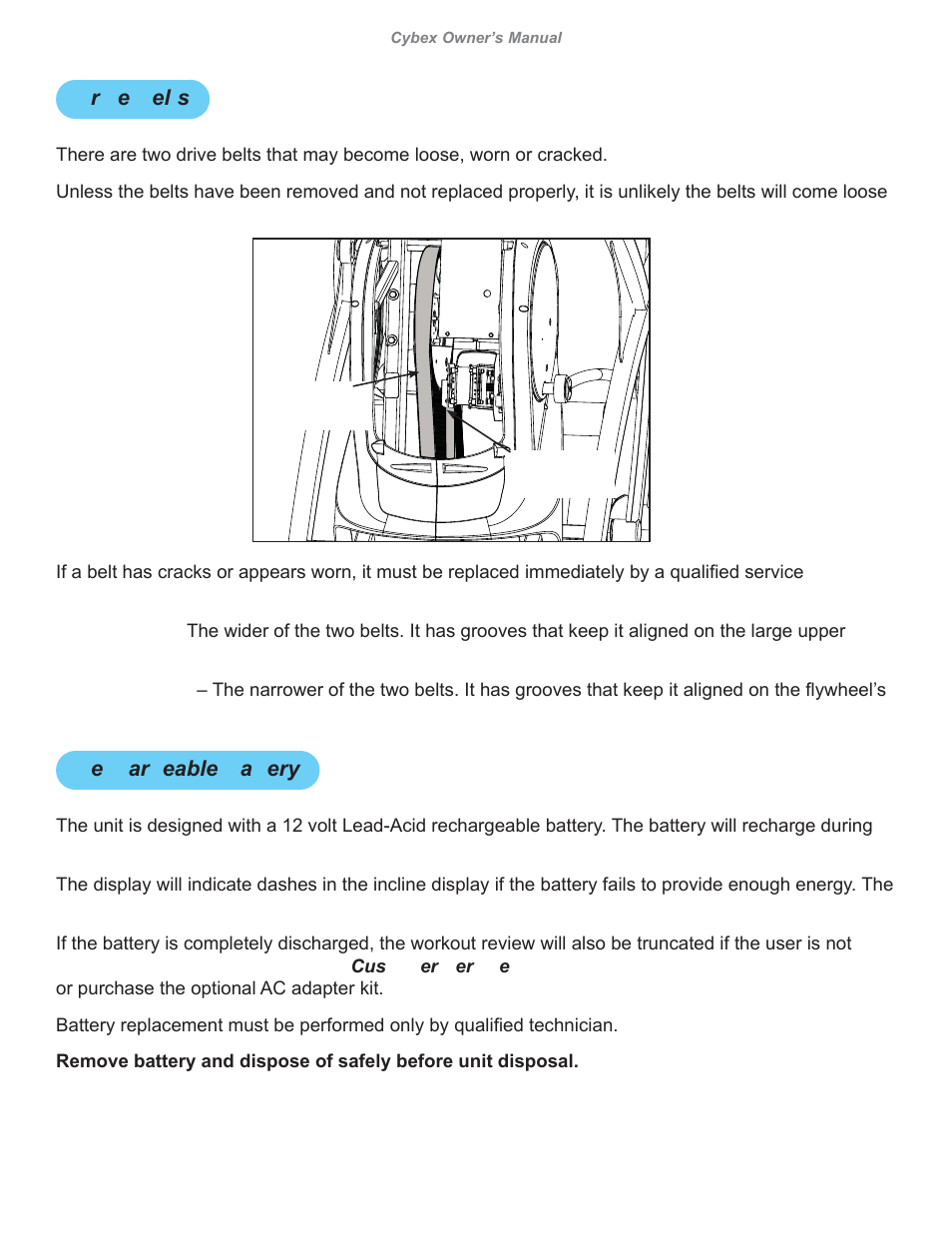 Cybex 626A Arc Trainer User Manual | Page 76 / 94