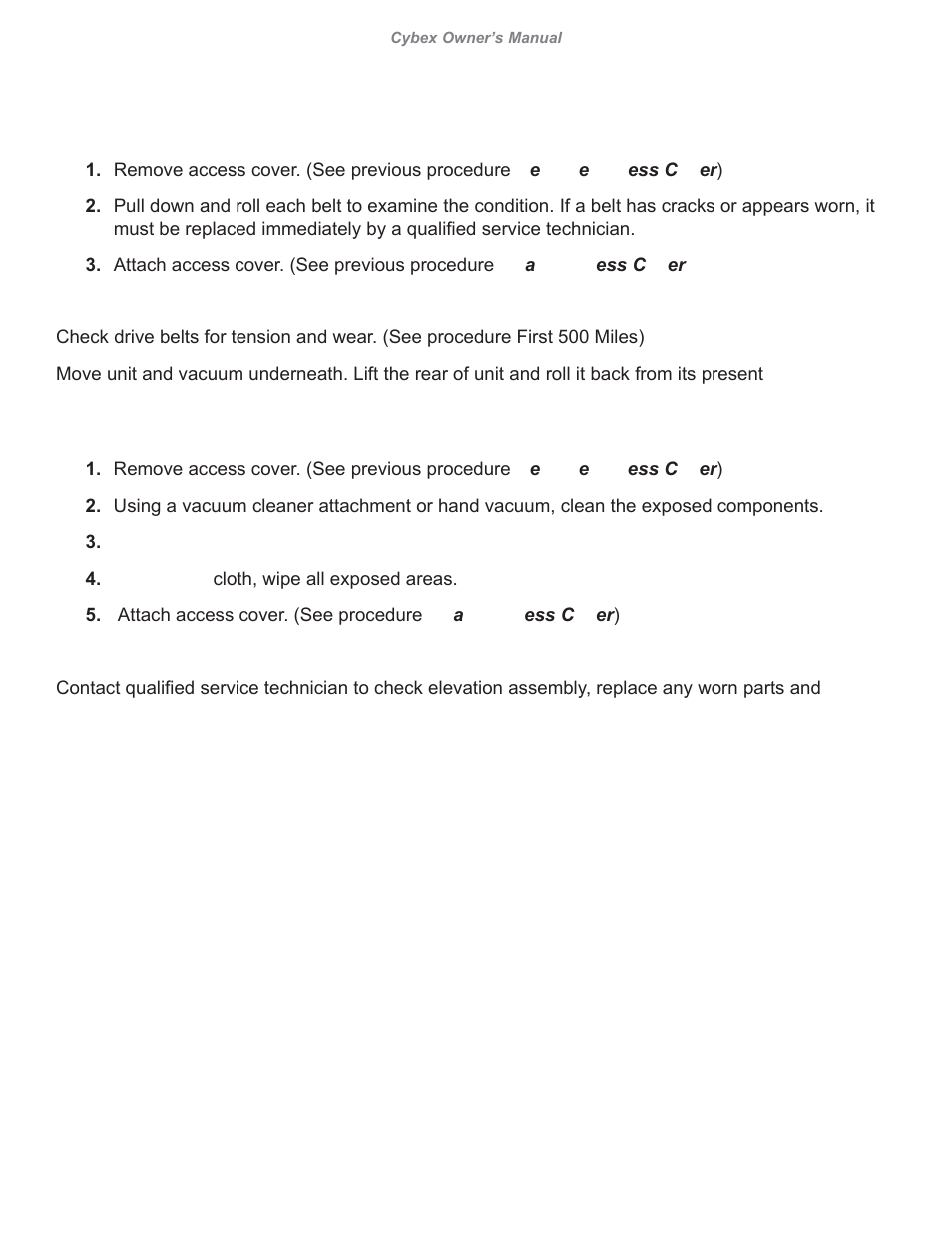 Cybex 626A Arc Trainer User Manual | Page 78 / 94